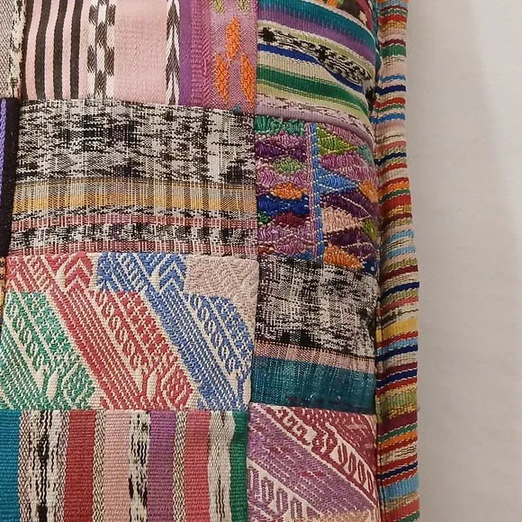 Colorful Patchwork Throw Pillow - Picture 3 of 9